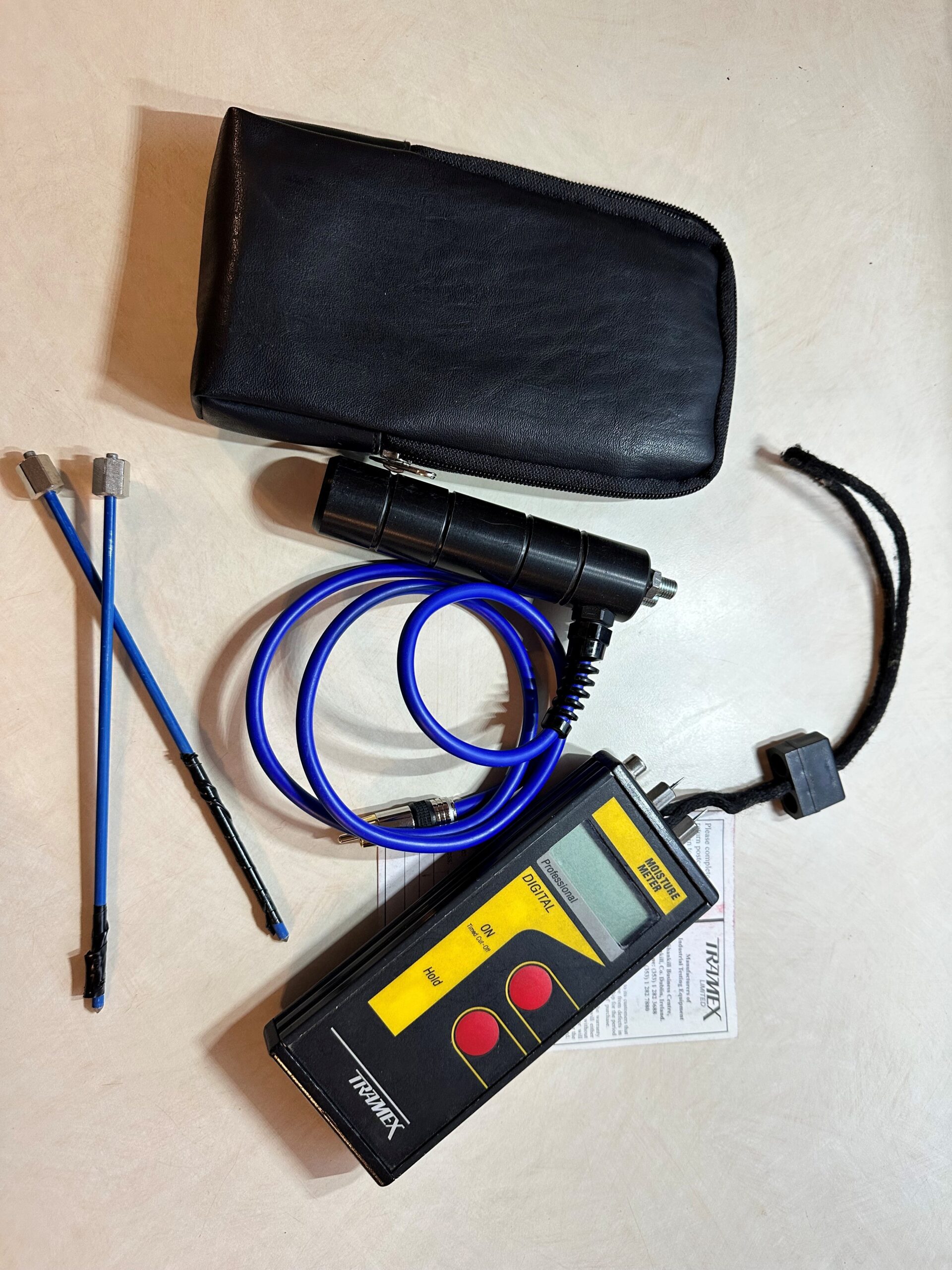 Tramex COM (Compact) DigitalWood Building Moisture Meter W/Probes
